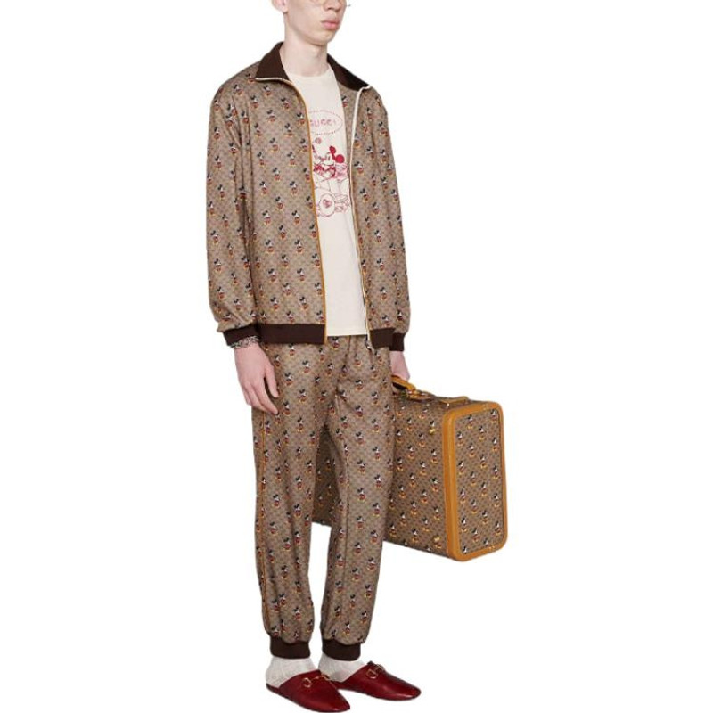 GUCCI Gucci x Disney Full-Printed Mickey Pattern Long Sleeve Jacket For Men Brown 604210-XJB64-2100 outlook