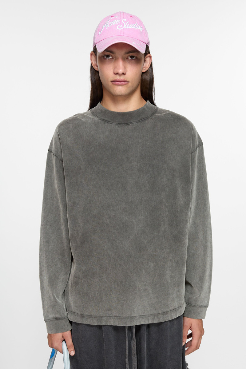 Acne Studios Crew neck sweater - Relaxed unisex fit - Faded black outlook