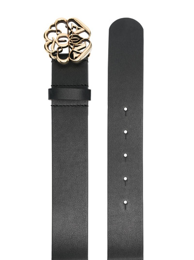 Alexander McQueen logo-buckle leather belt outlook