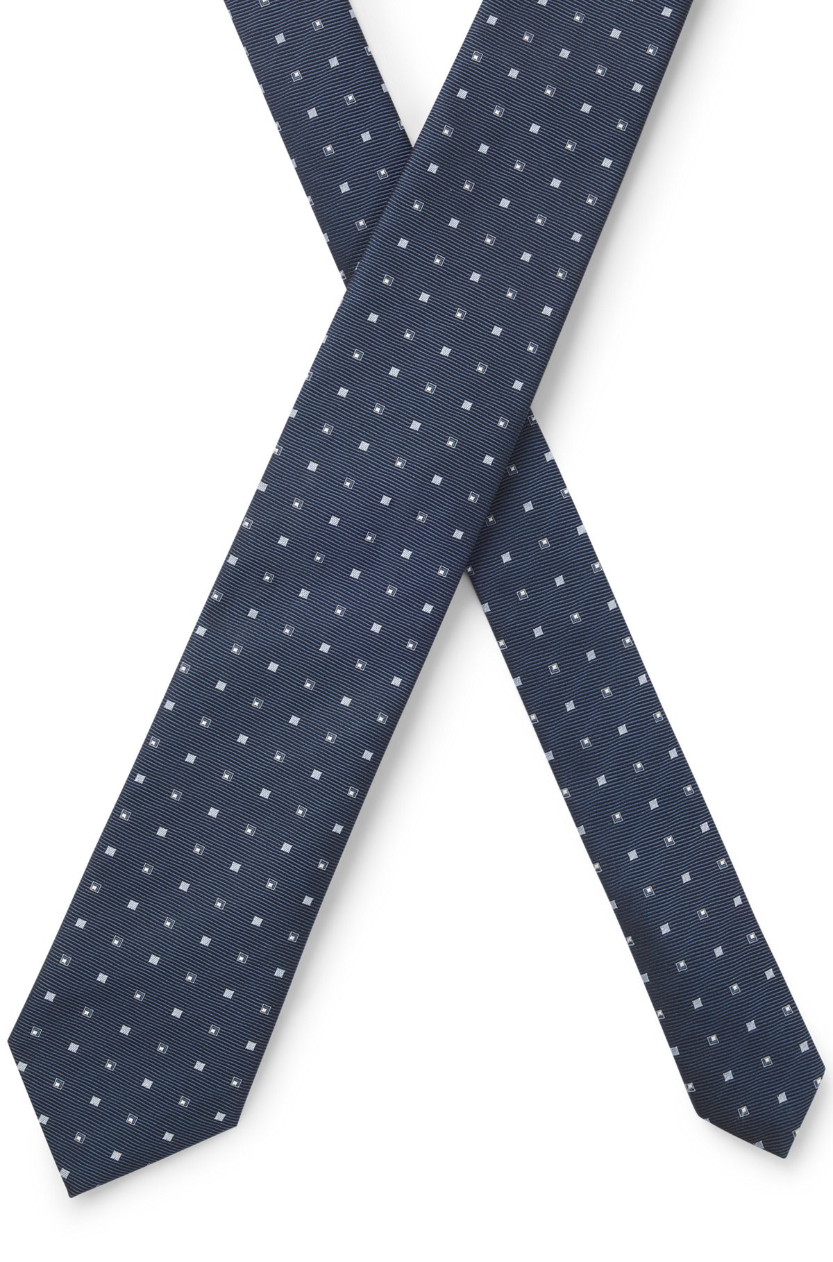 SILK-BLEND TIE WITH MICRO PATTERN 4