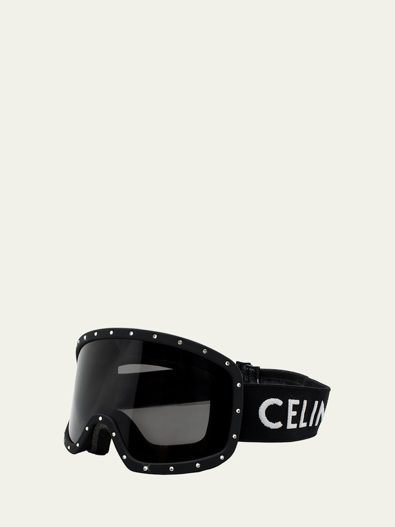 CELINE Men's Rhinestone Acetate Ski Goggles outlook