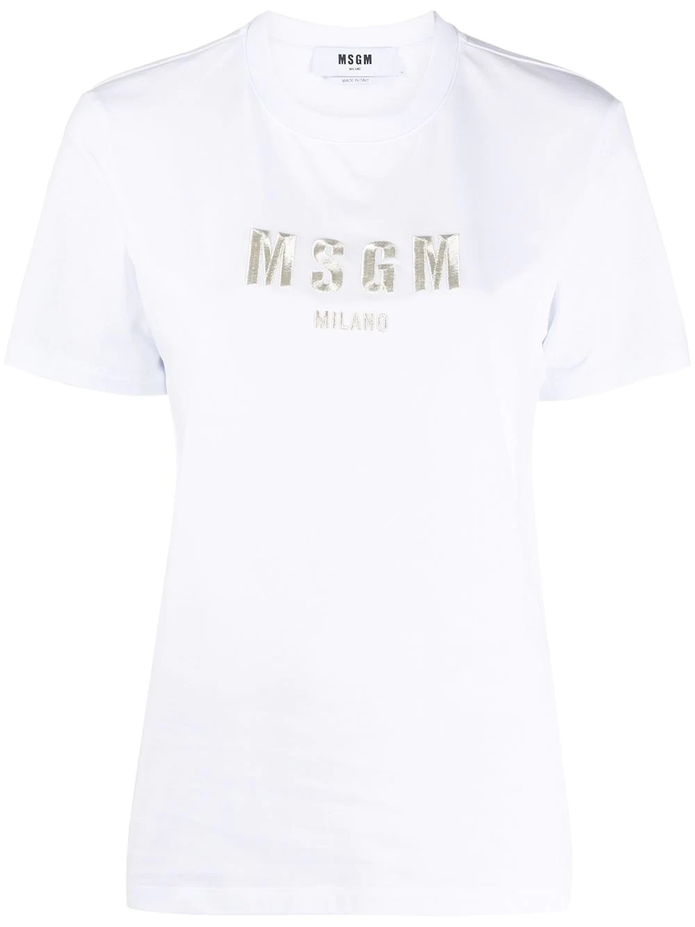 embroidered logo cotton T-shirt - 1