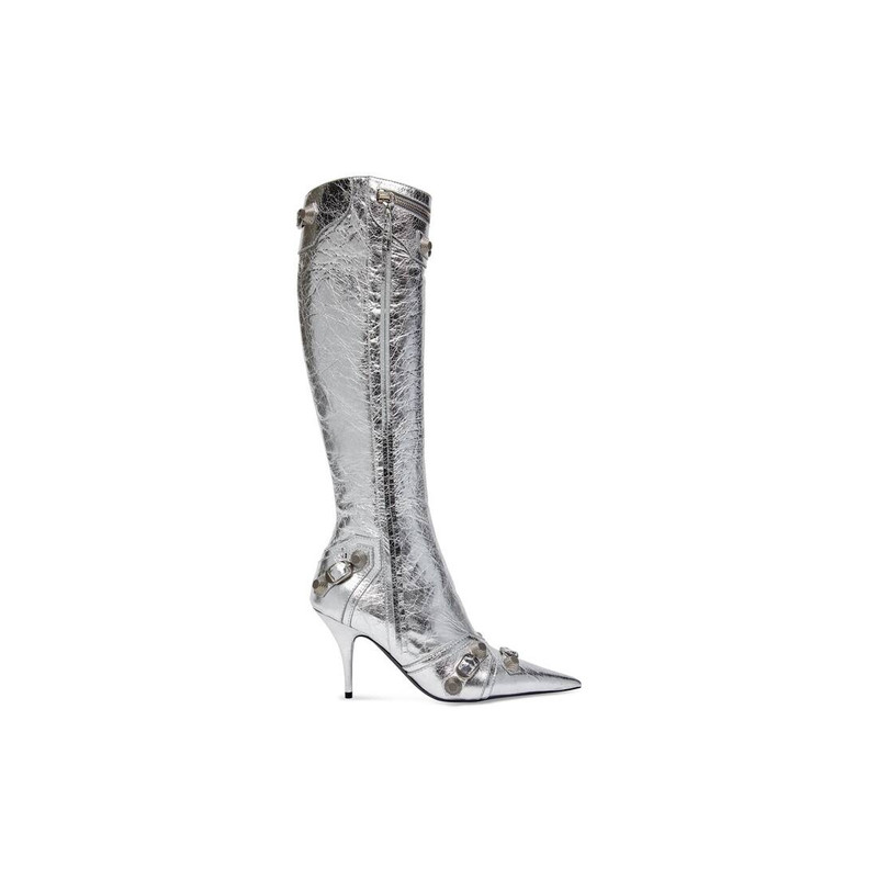 Women's Cagole 90mm Boot Metallized  in Silver 1