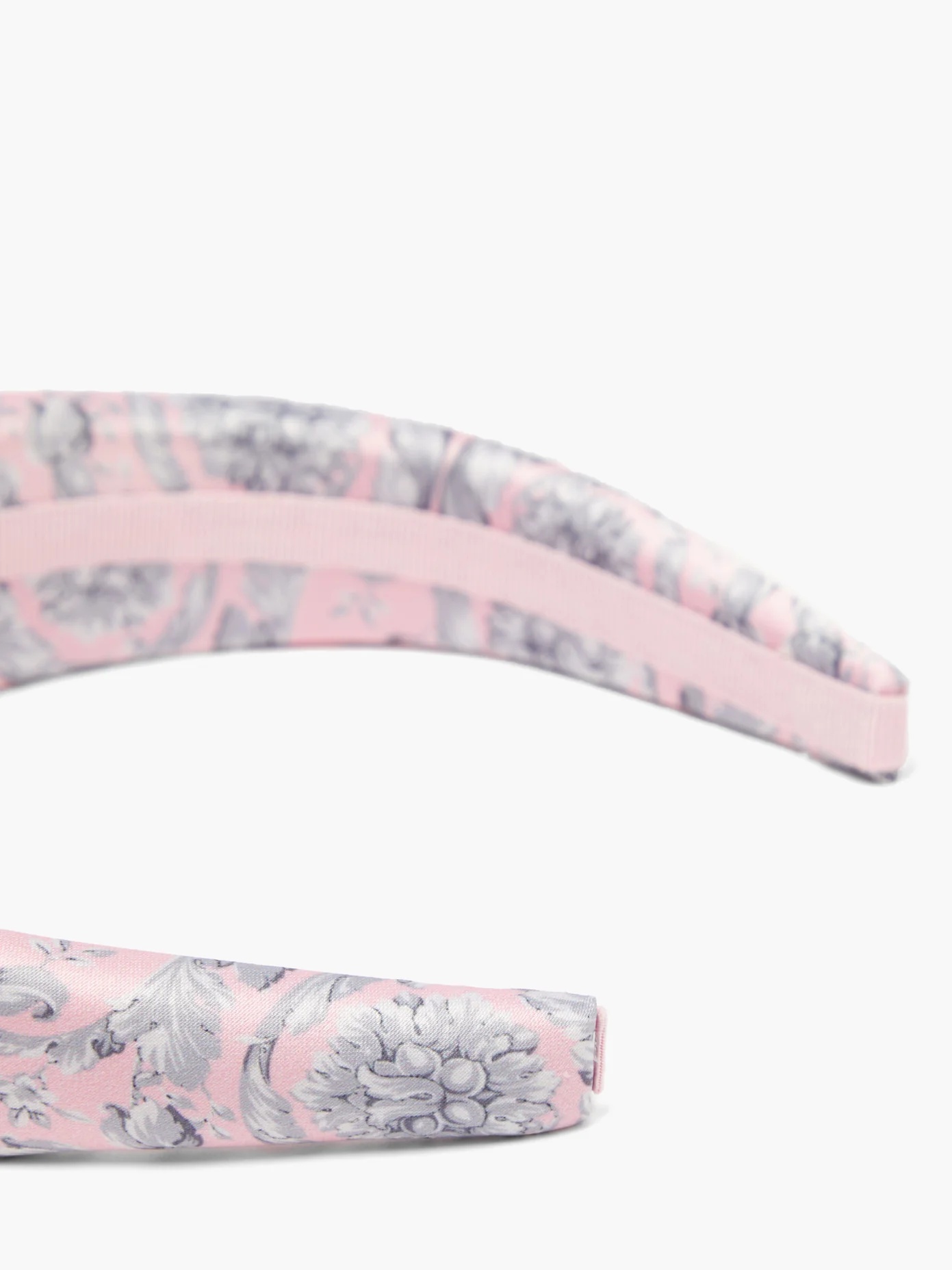 Baroque-print satin headband - 3