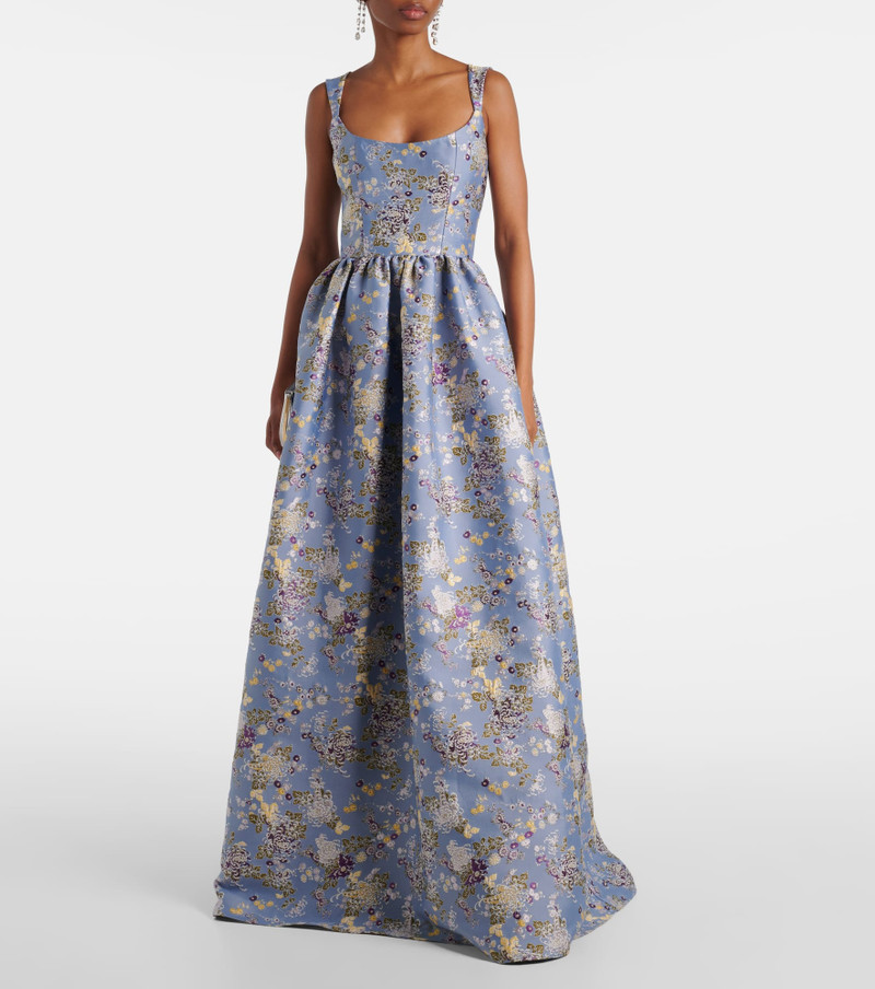 markarian Floral jacquard gown outlook