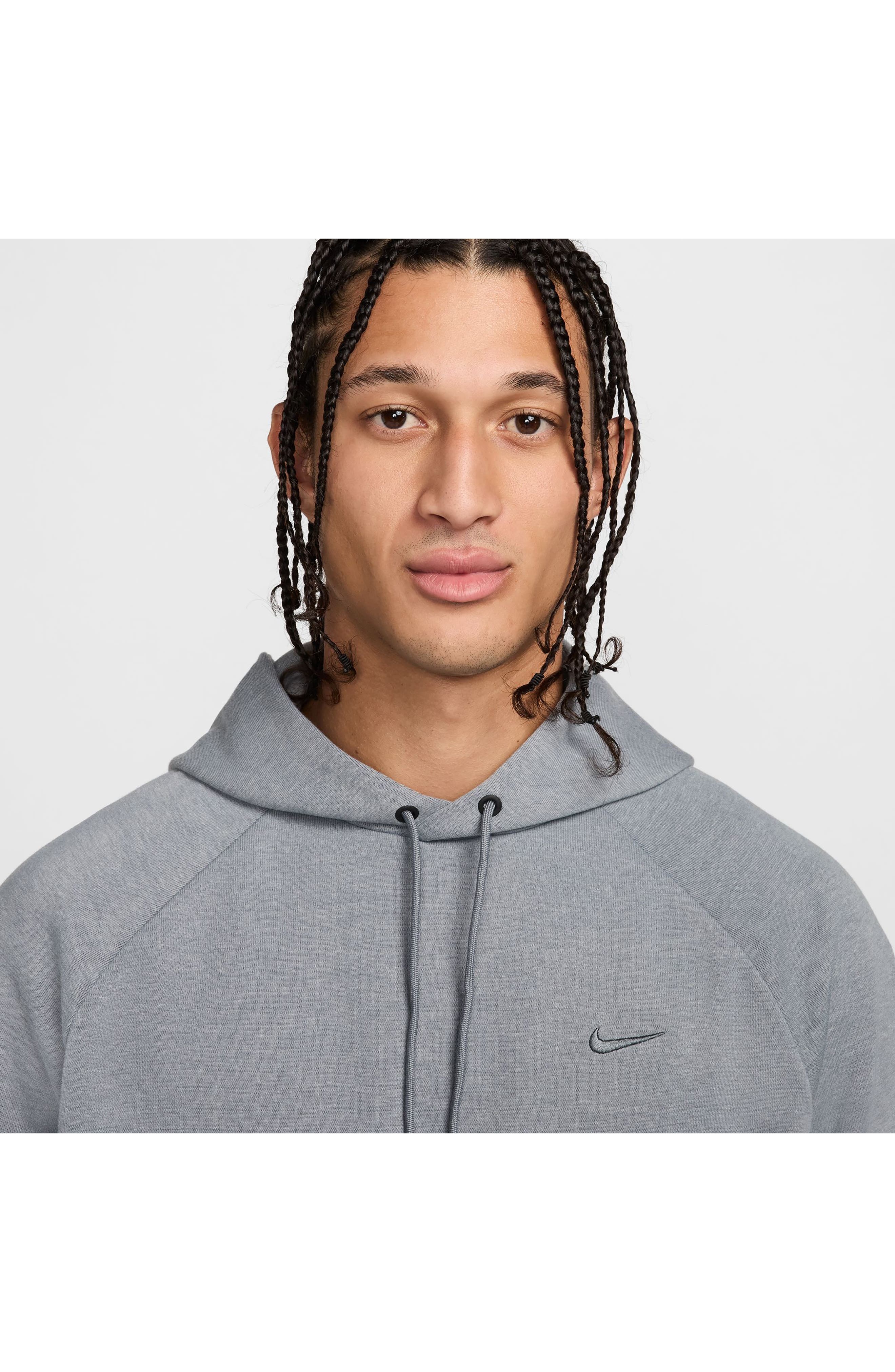 Nike Primary Dri-FIT Hoodie in Cool Grey/Heather at Nordstrom - 9