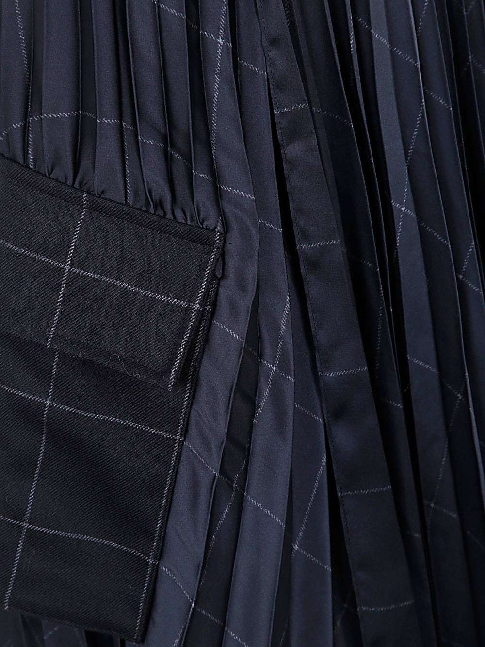 Sacai Women Windowpane Skirt - 3