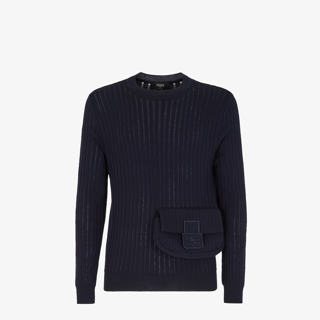 Blue wool sweater - 1