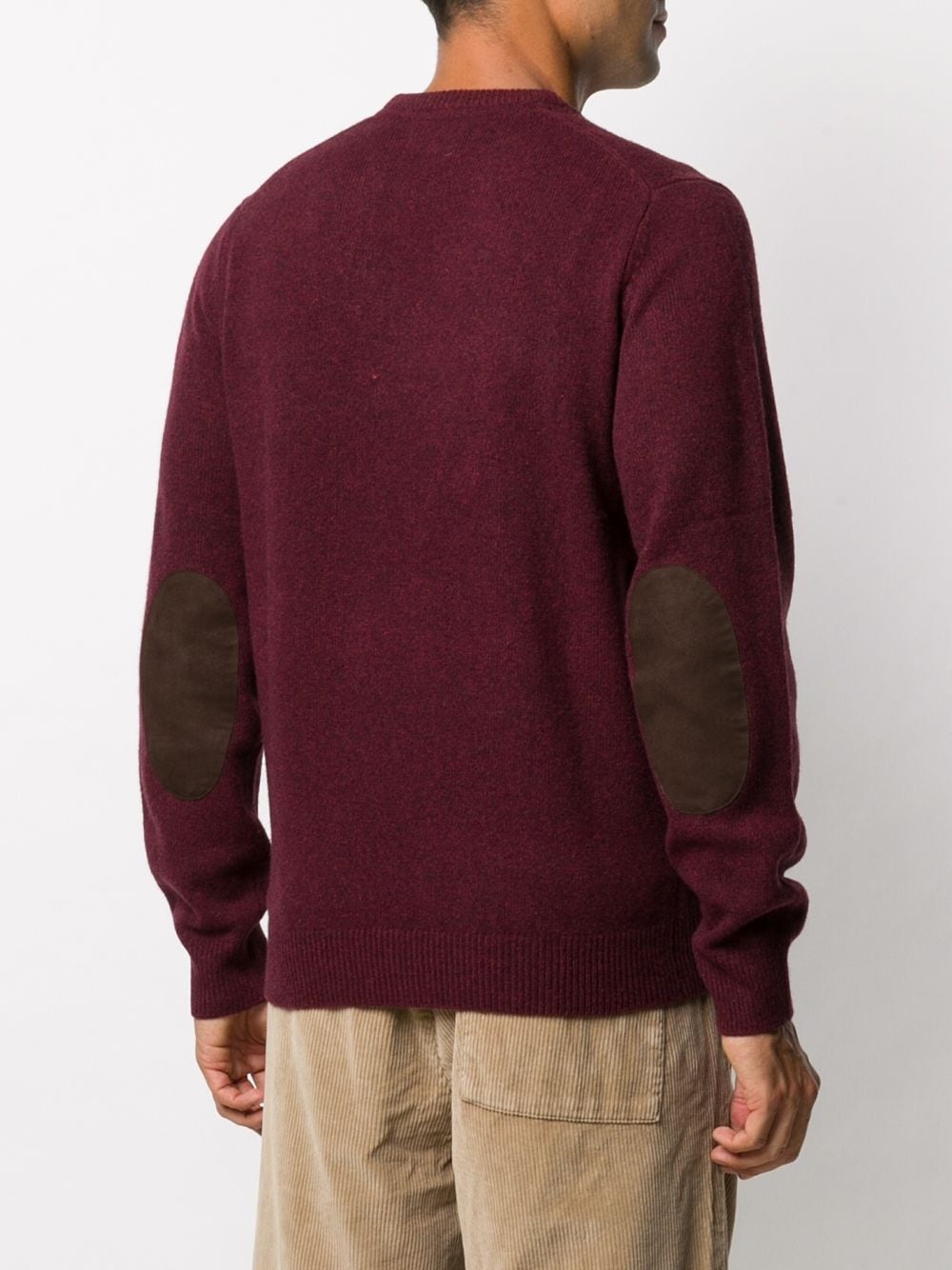 patch crew neck jumper - 4