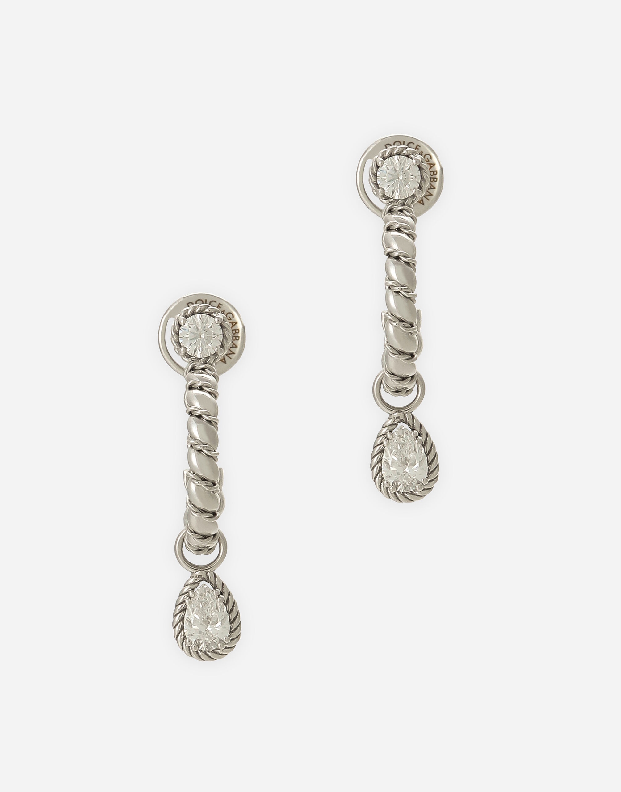 Easy Diamond earrings in white gold 18Kt and diamonds - 1