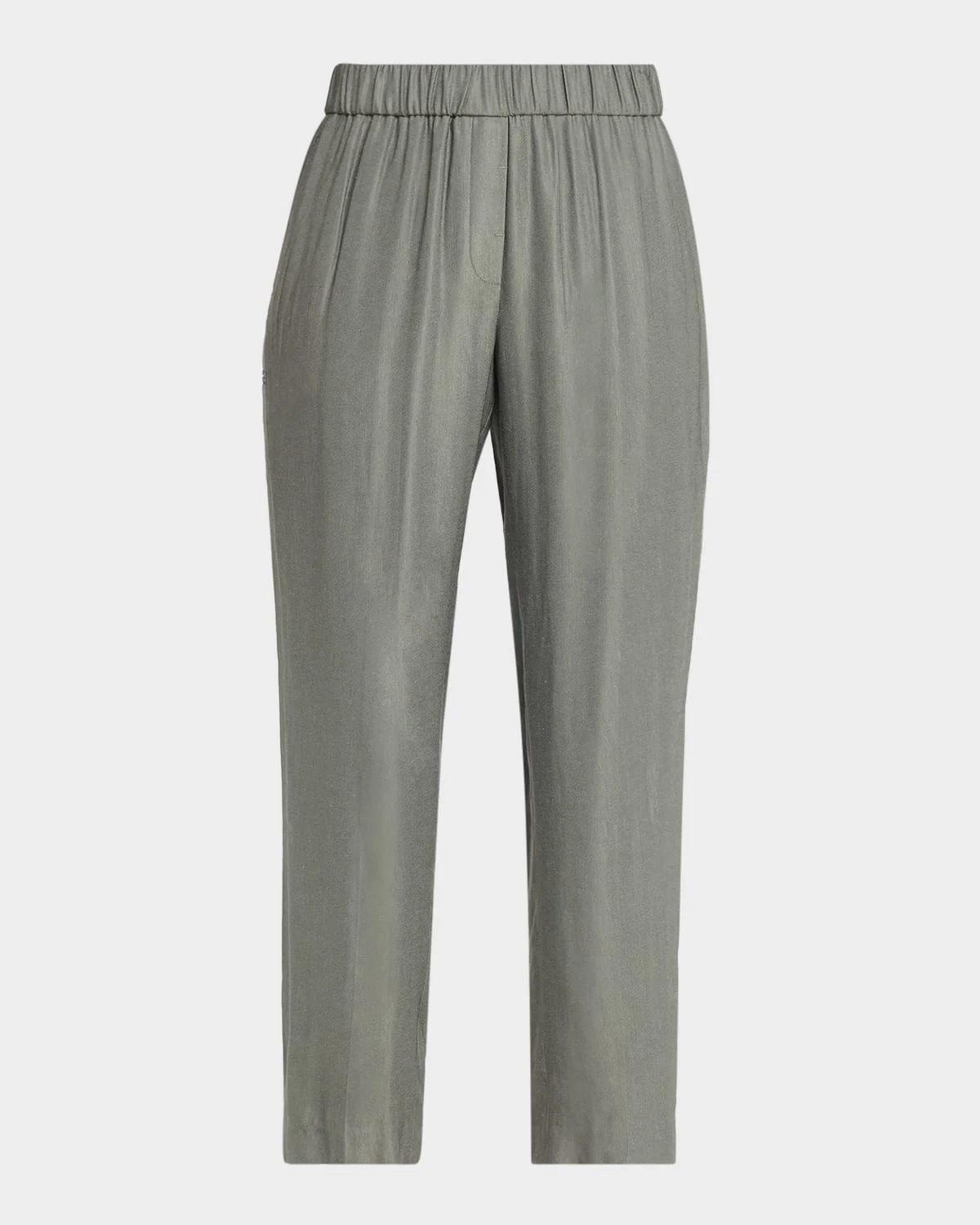 Tapered Cotton-Blend Pants - 1