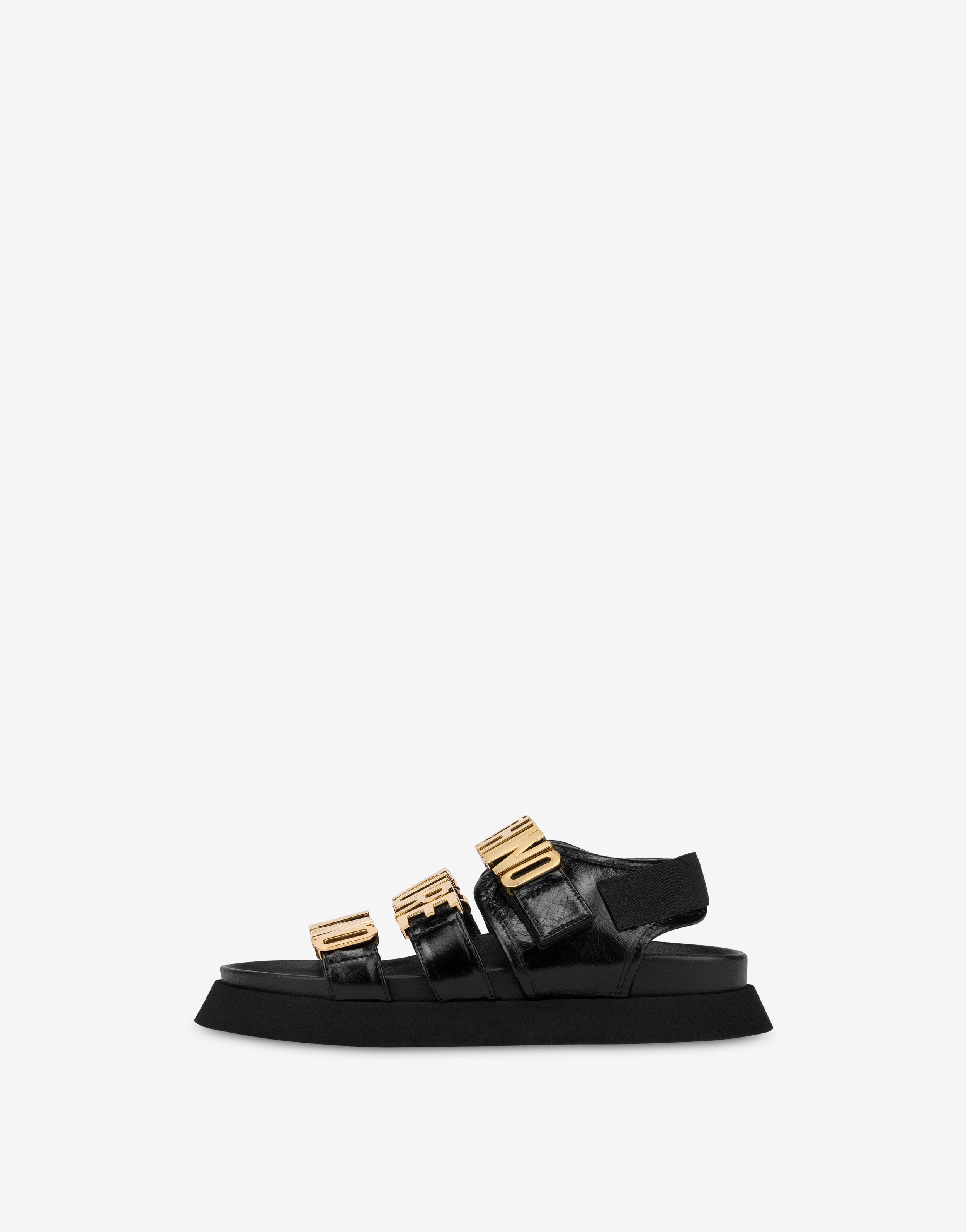 CALFSKIN MOSCHINO COUTURE MILANO SANDALS - 2