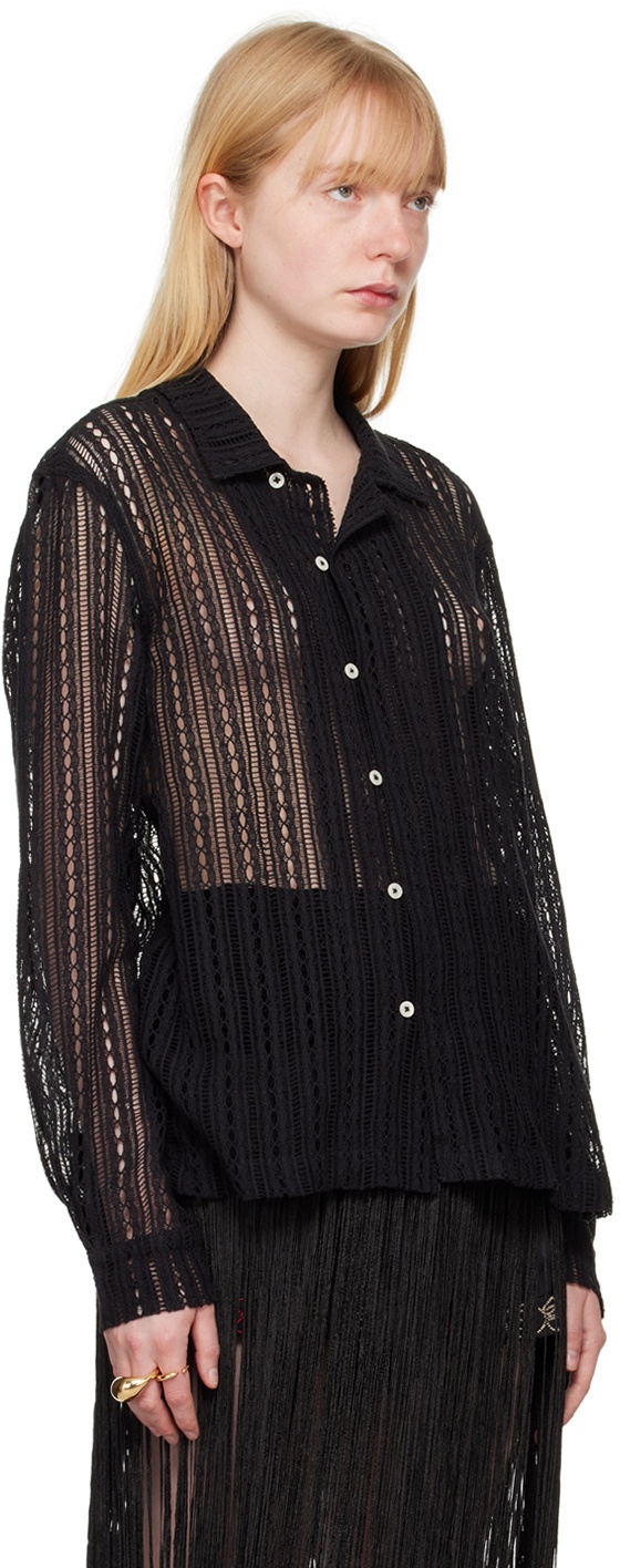 Black Meandering Shirt - 2