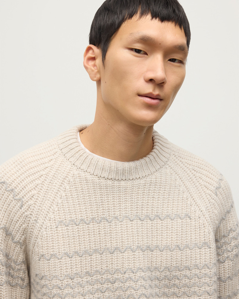 Summit Natural & Grey Cashmere Jumper 5