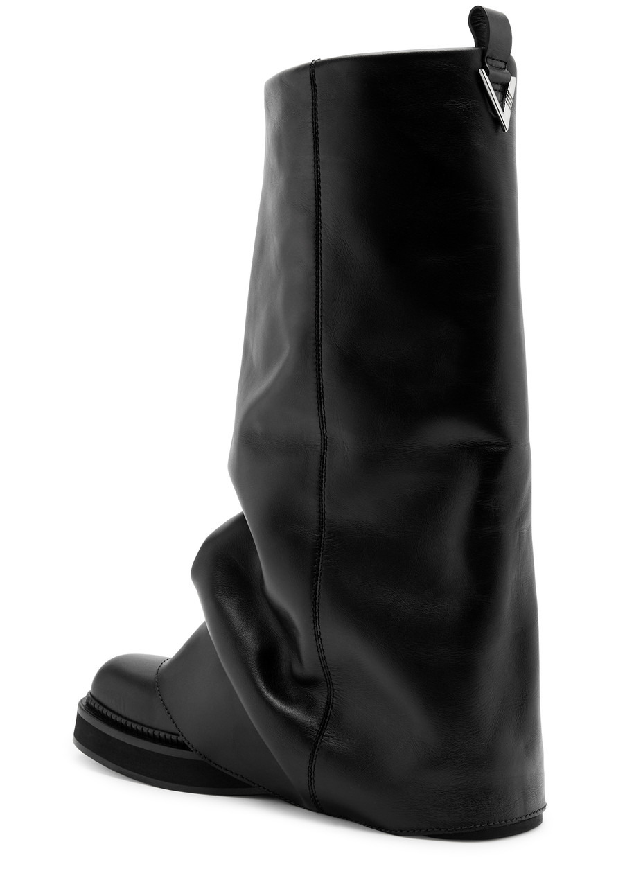 Robin layered leather combat boots - 2