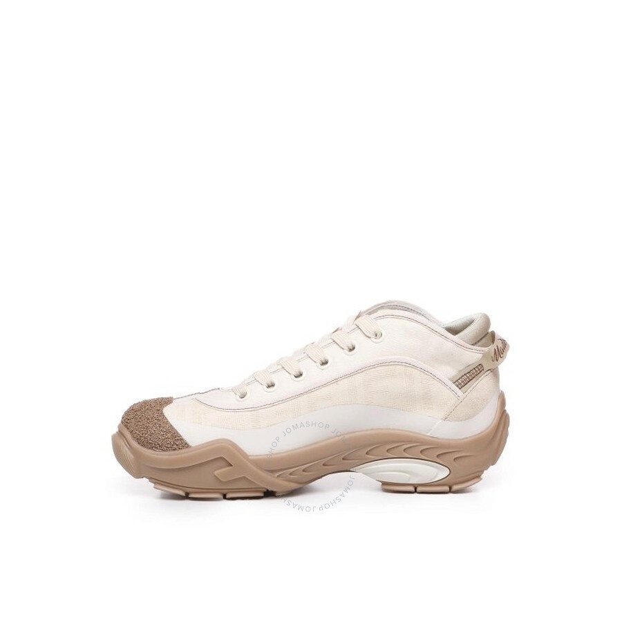 Fendi Lab Panelled Lace-Up Sneakers - 4