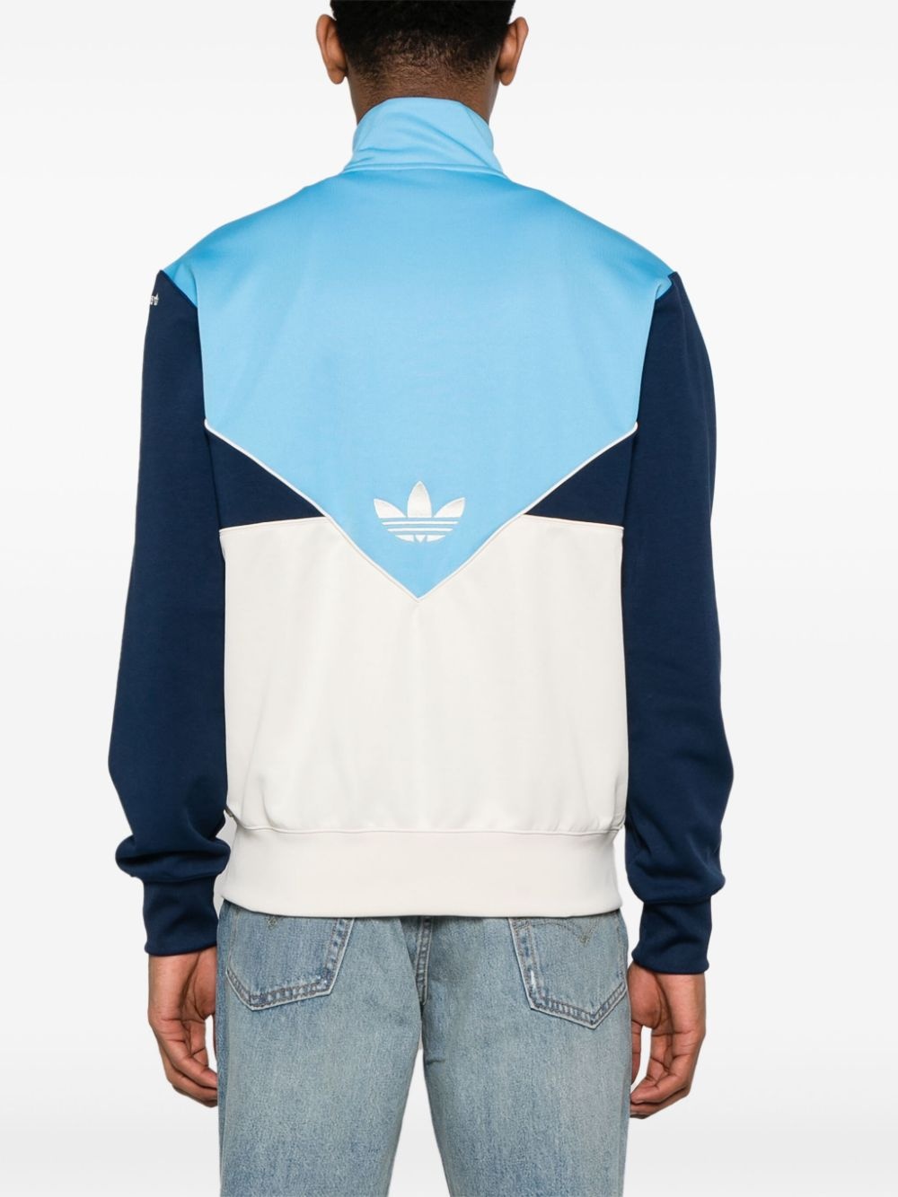 adidas logo-embroidered panelled jacket | REVERSIBLE