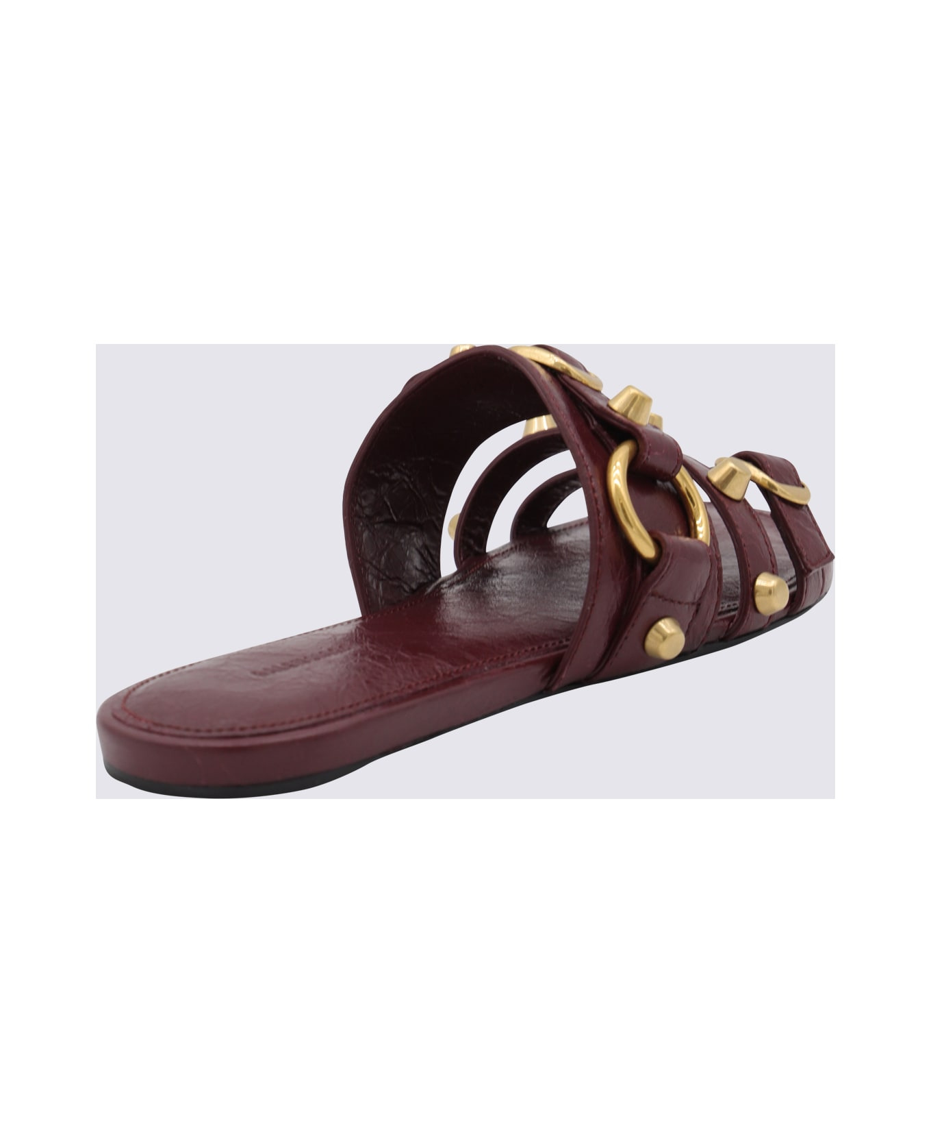 Bordeaux Leather City Flats - 3