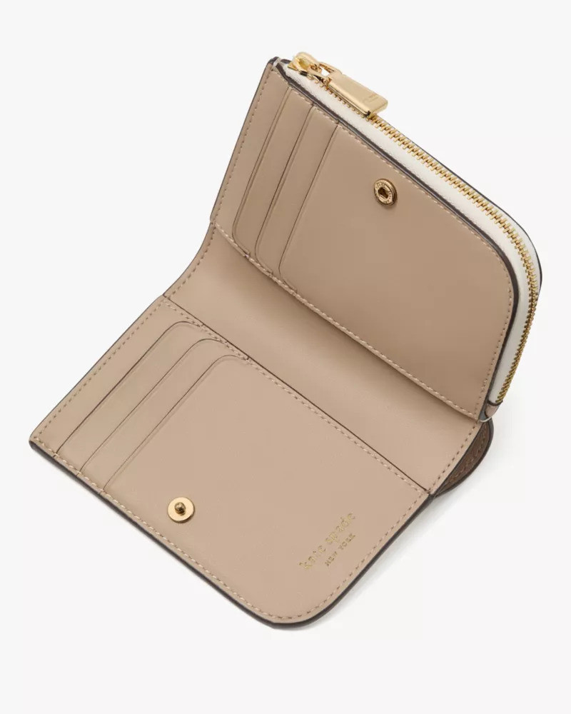 kate spade Devin Colorblocked Small Compact Wallet outlook