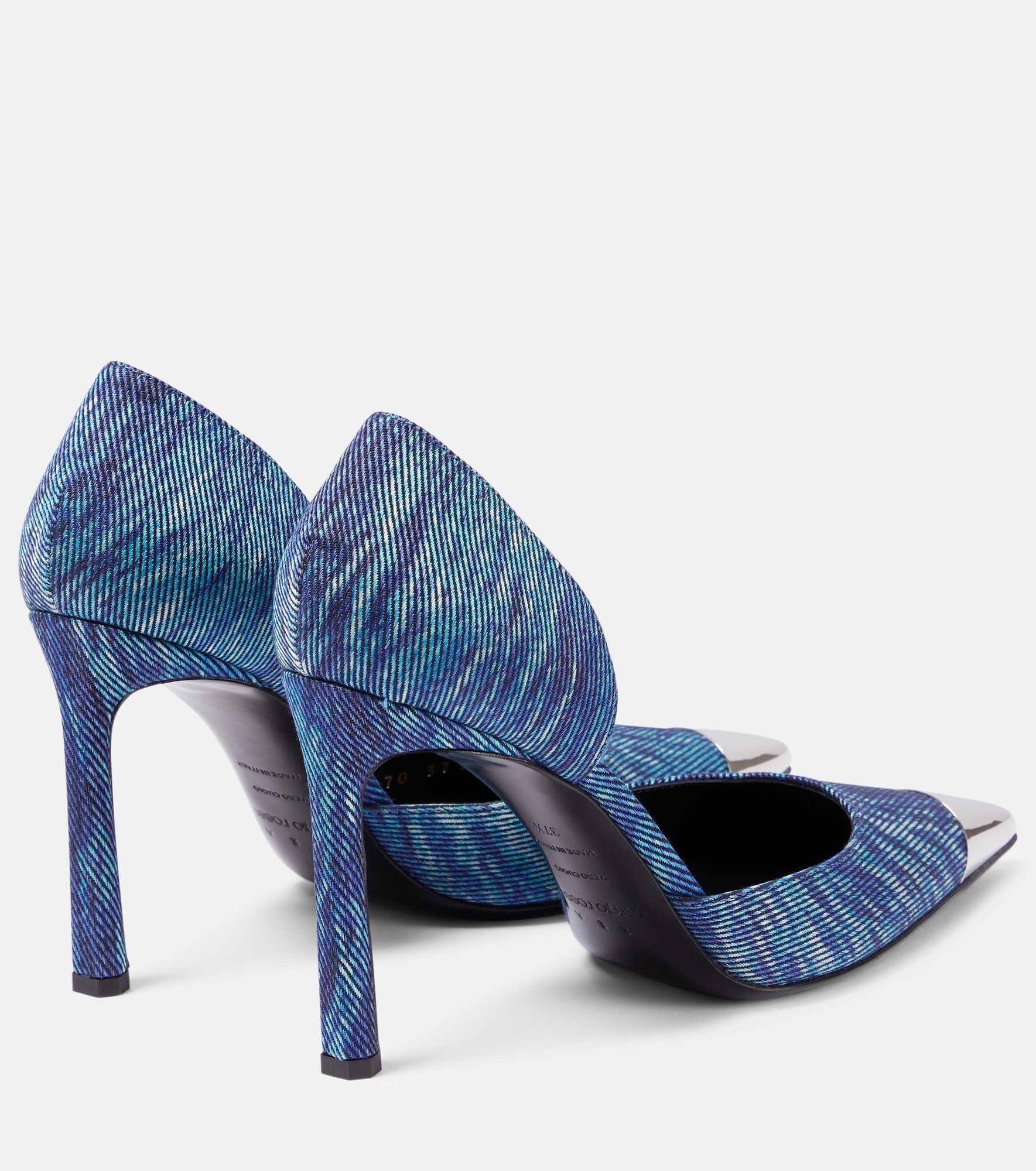 x Sergio Rossi denim pumps - 3