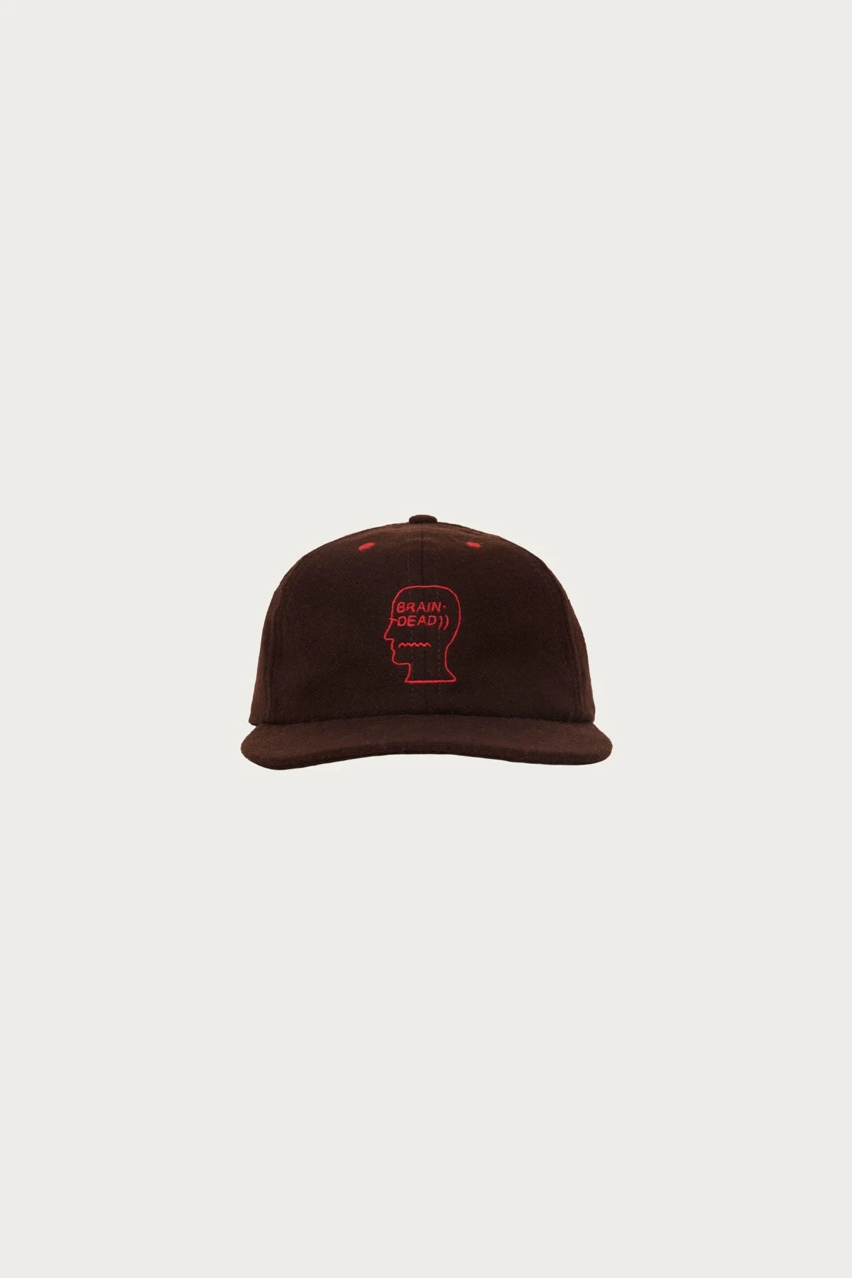 Flannel Classic Logohead 6 Panel Hat - Brown - 1