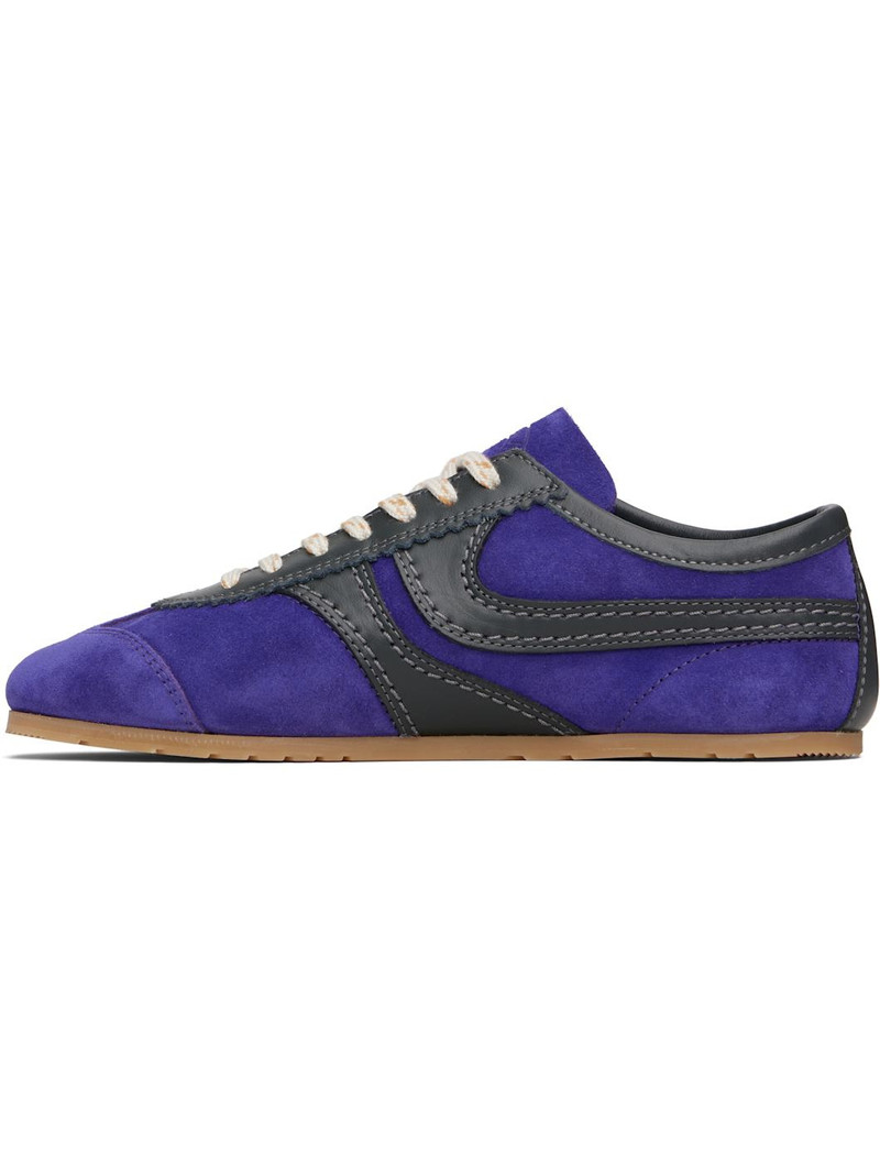 Dries Van Noten Purple Suede Sneakers outlook