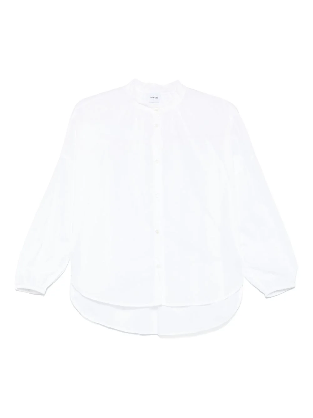 gathered poplin shirt - 1