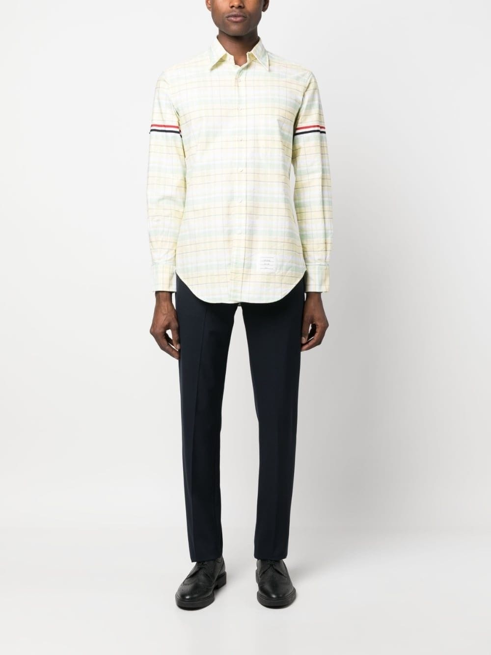 RWB-stripe check shirt - 2