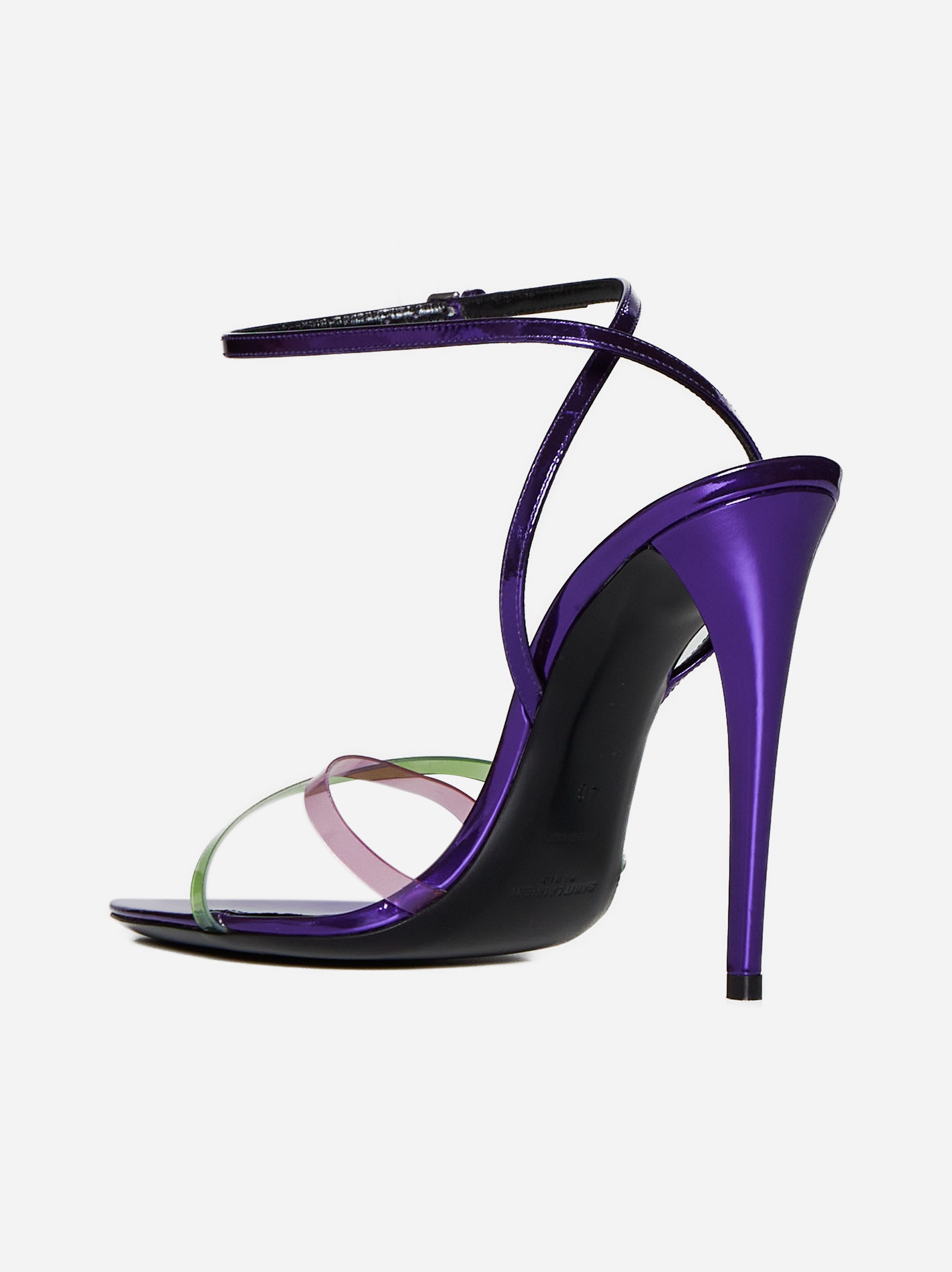 Gippy patent leather and plexi sandals - 3