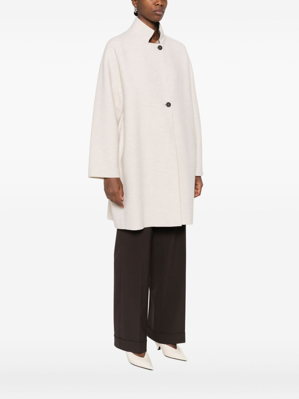 Wool Single-Breasted Coat - 2
