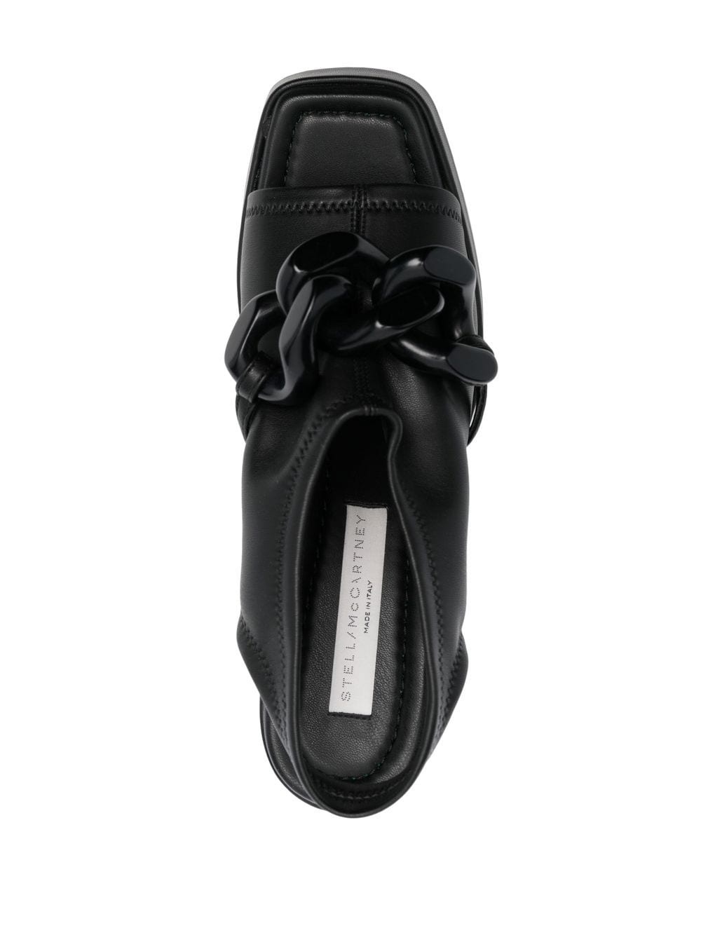 chain-link 125mm block heel sandals - 4