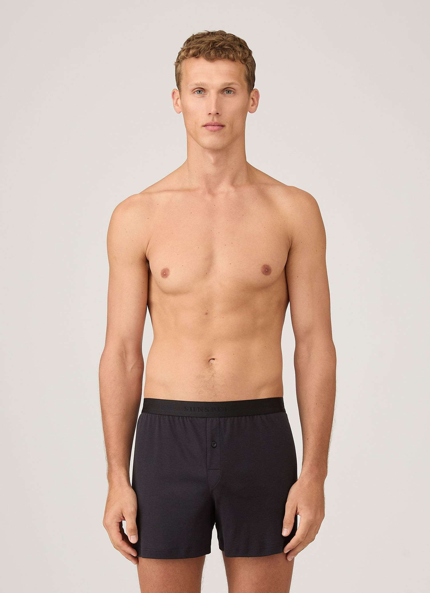 Sea Island Cotton One‑Button Boxer Short - 2