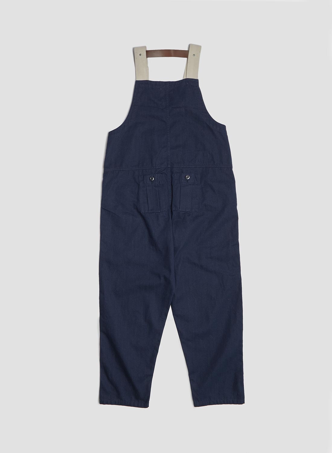 Railway Dungaree Heavy Cotton in Black Navy - 4