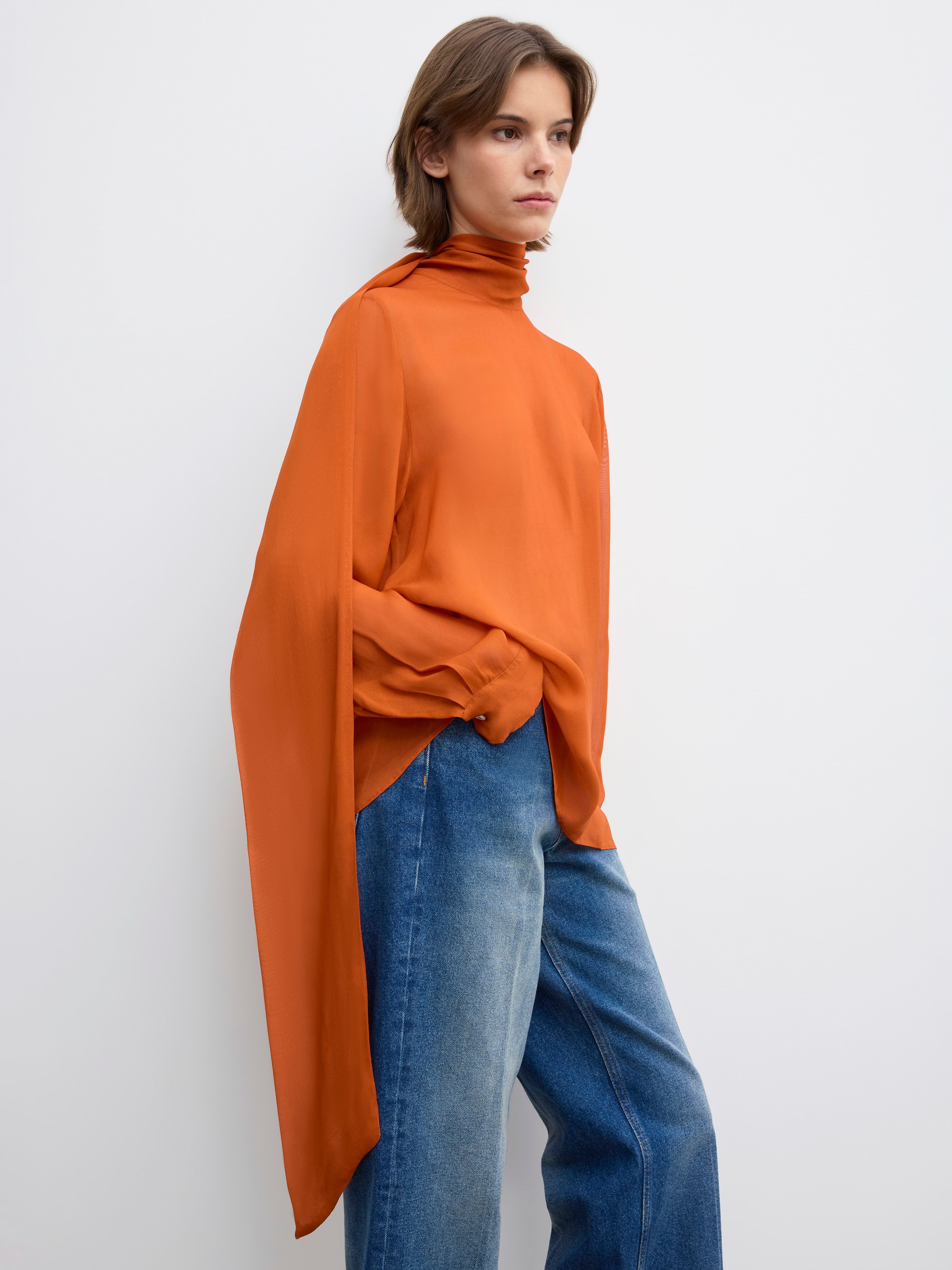 Scarf blouse - 4