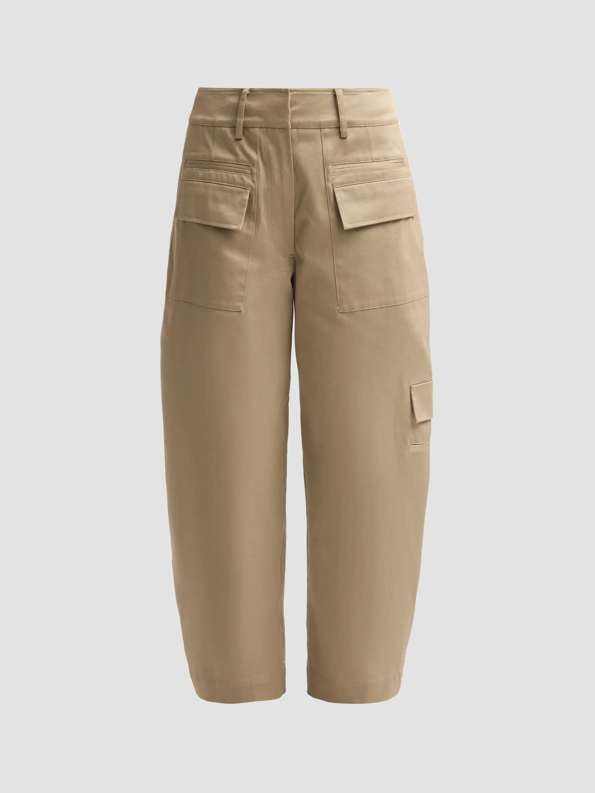 Women's Talla Cotton Twill Pants - Wood - 1
