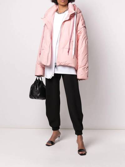 Khrisjoy detachable-sleeved down jacket outlook