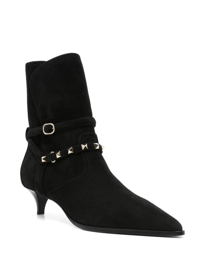 Valentino 45mm Rockstud-detailing boots outlook