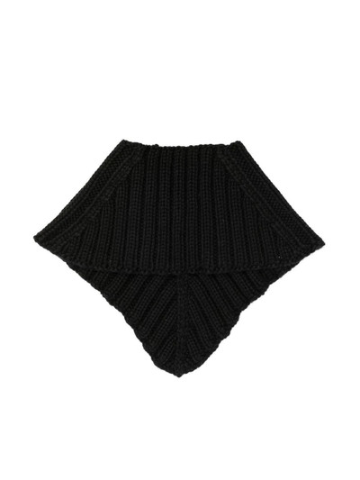 Jil Sander ribbed-knit collar scarf outlook