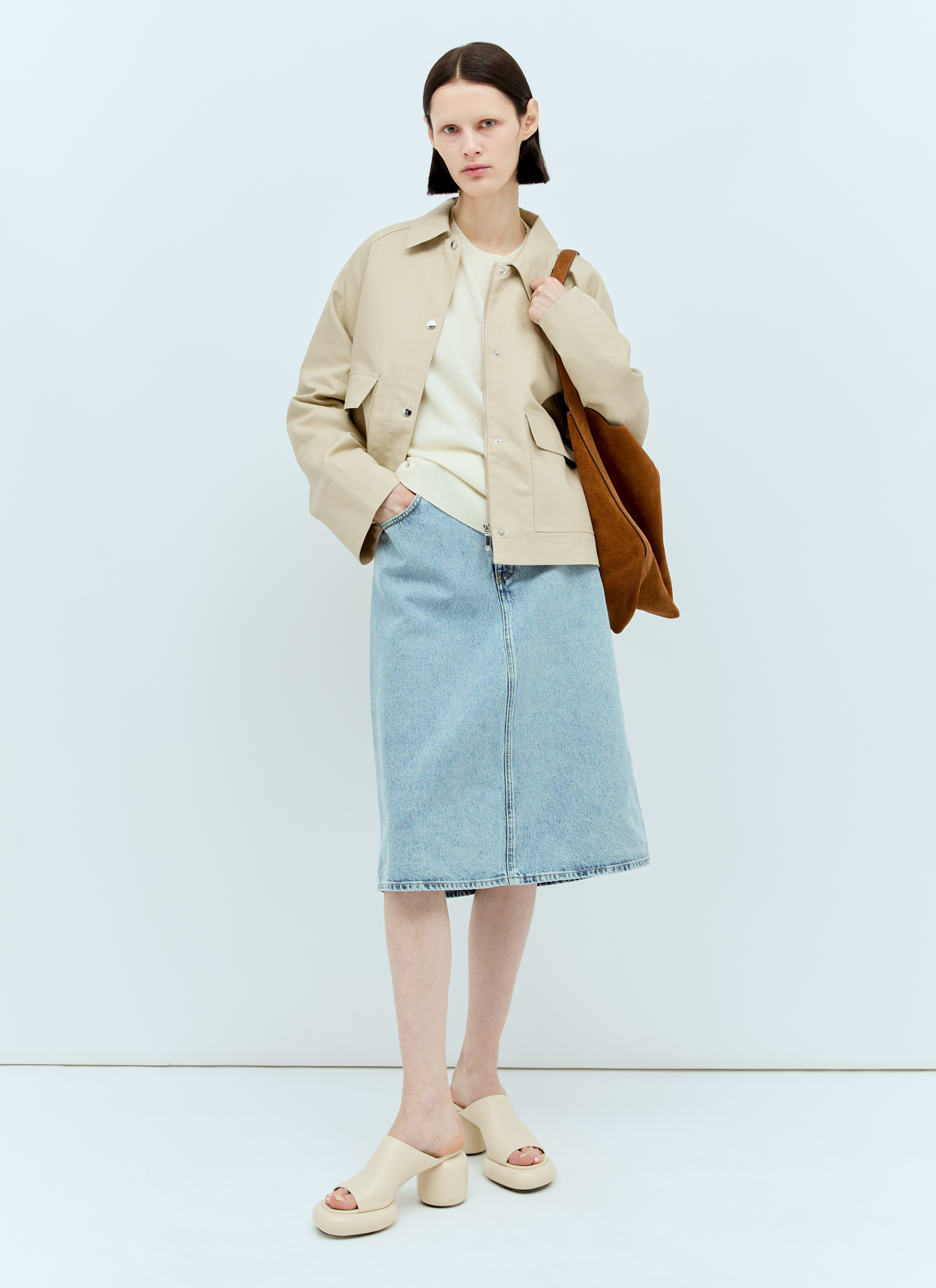 Toteme Women Denim Midi Skirt - 2