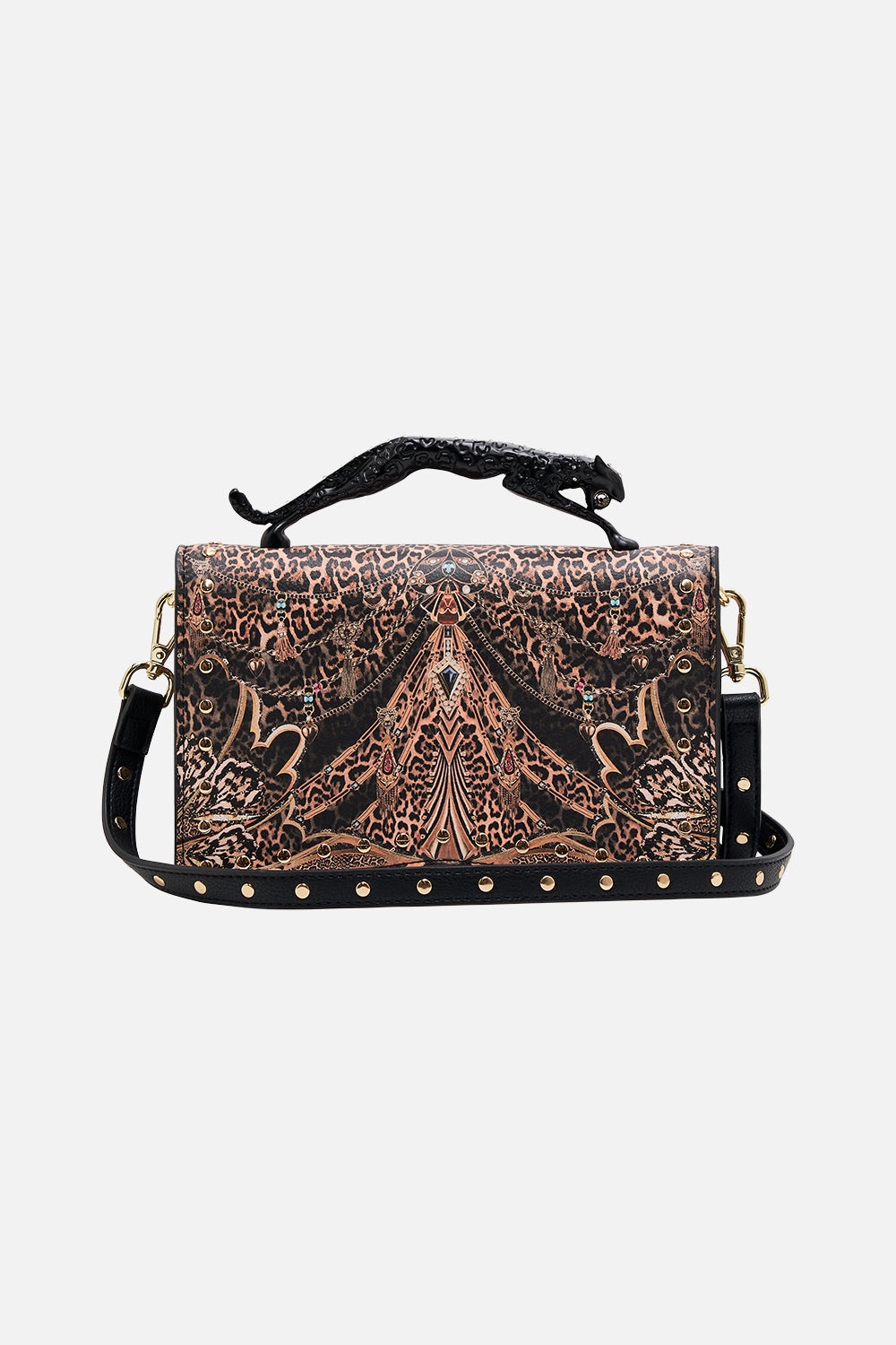 EAST WEST BAG W LEOPARD HANDLE - 4