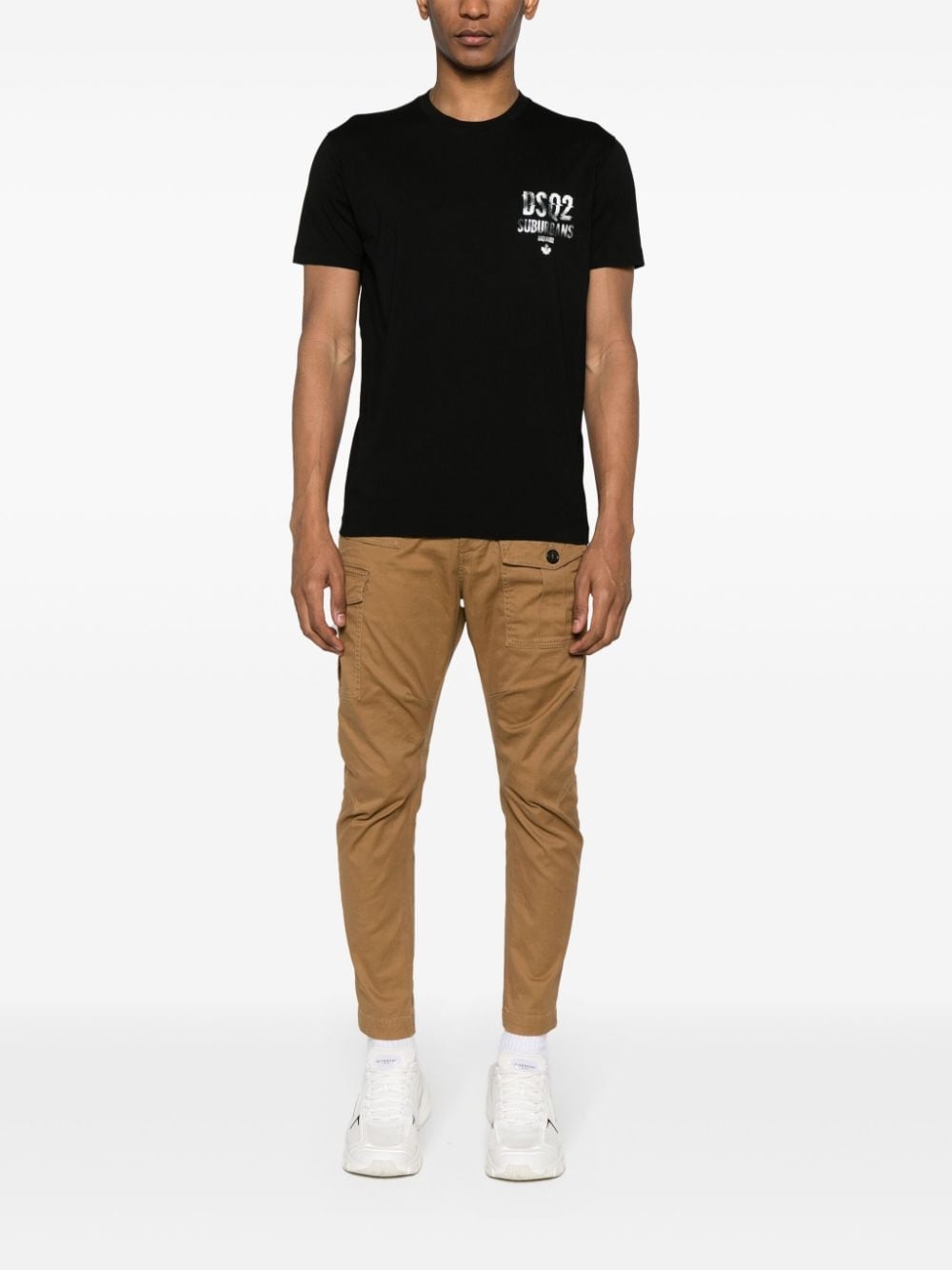 logo-print cotton T-shirt - 2
