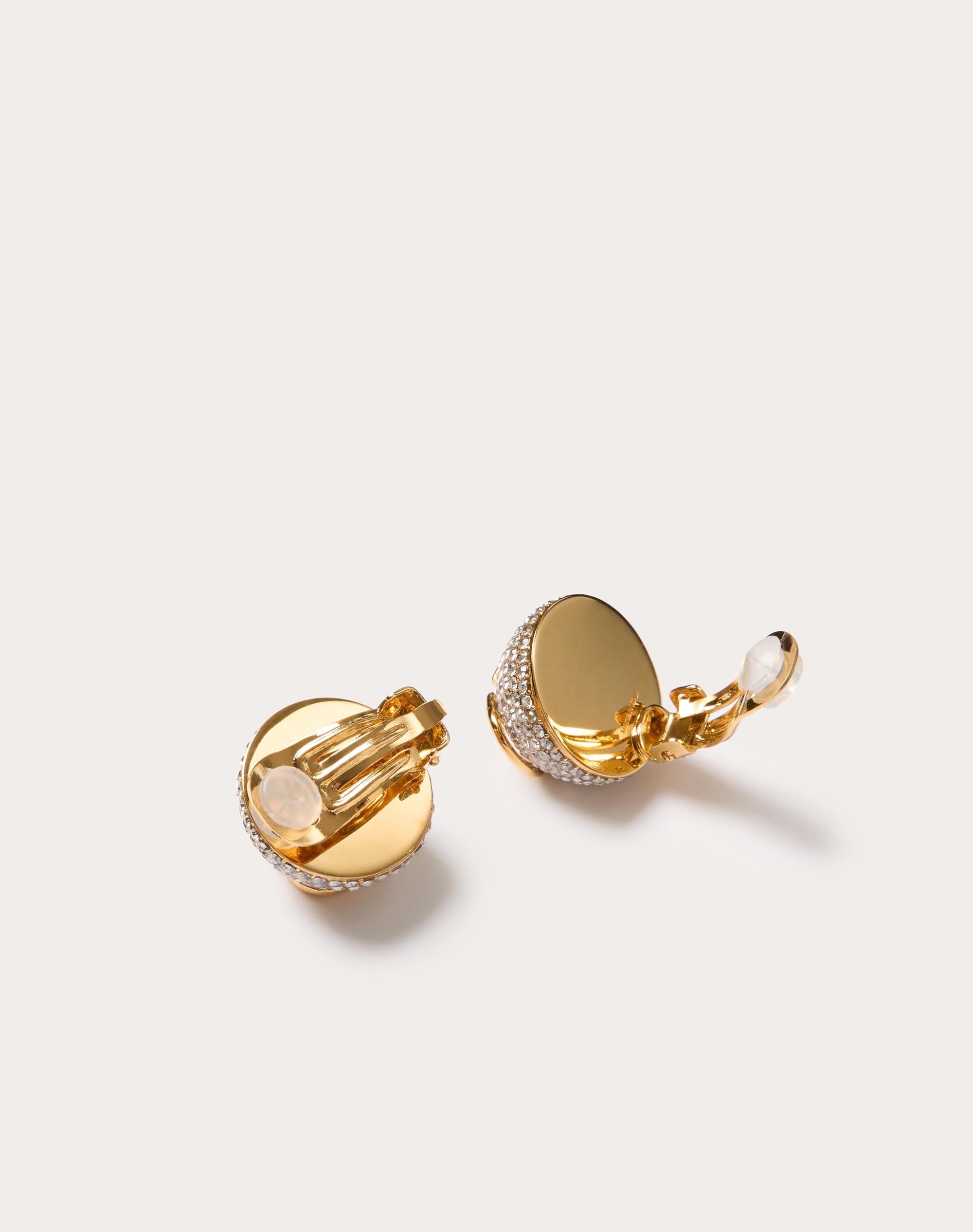 VLOGO SIGNATURE METAL AND SWAROVSKI® CRYSTAL EARRINGS - 4
