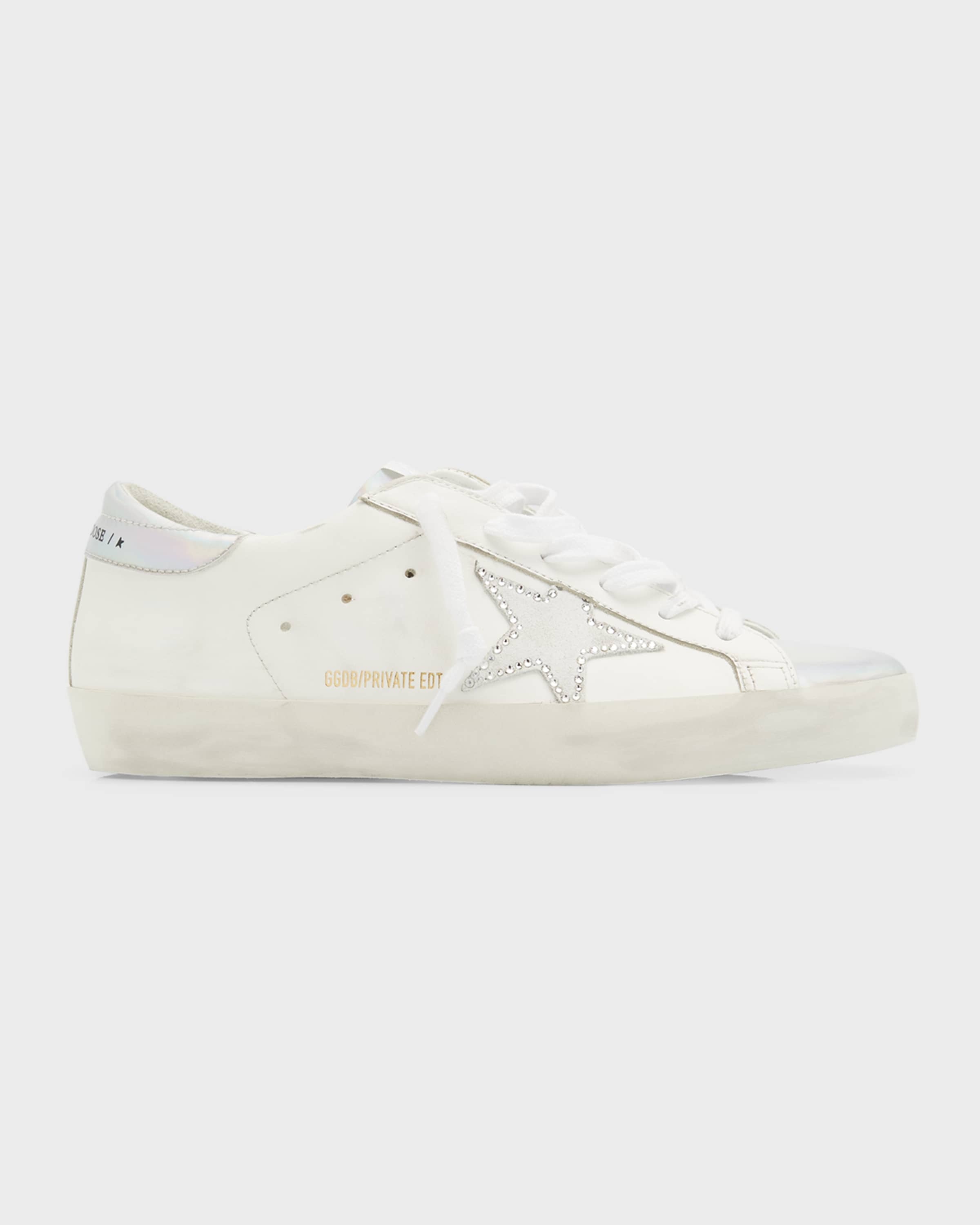 Superstar Iridescent Crystal Low-Top Sneakers - 1