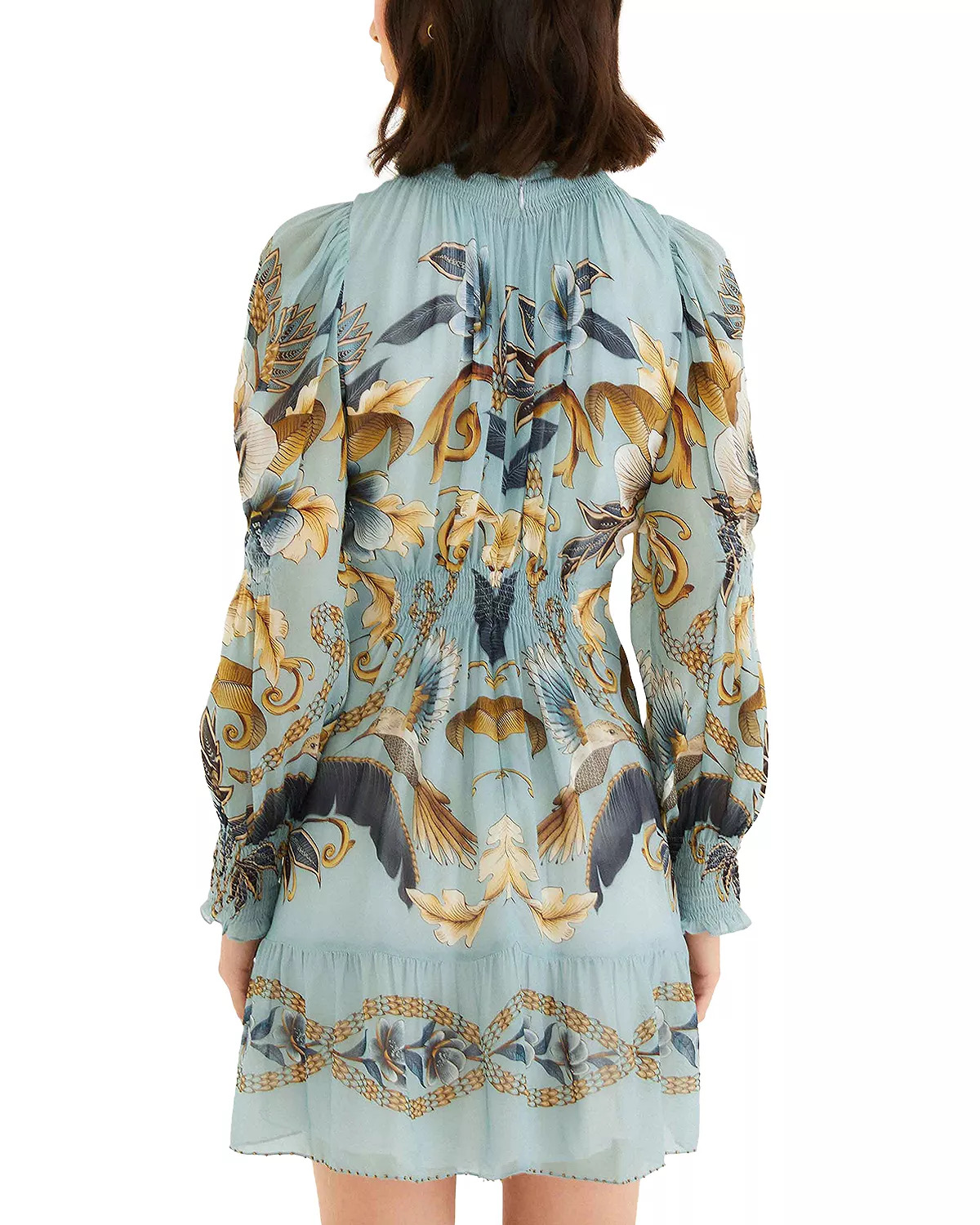 Snake Garden Long Sleeve Dress - 4