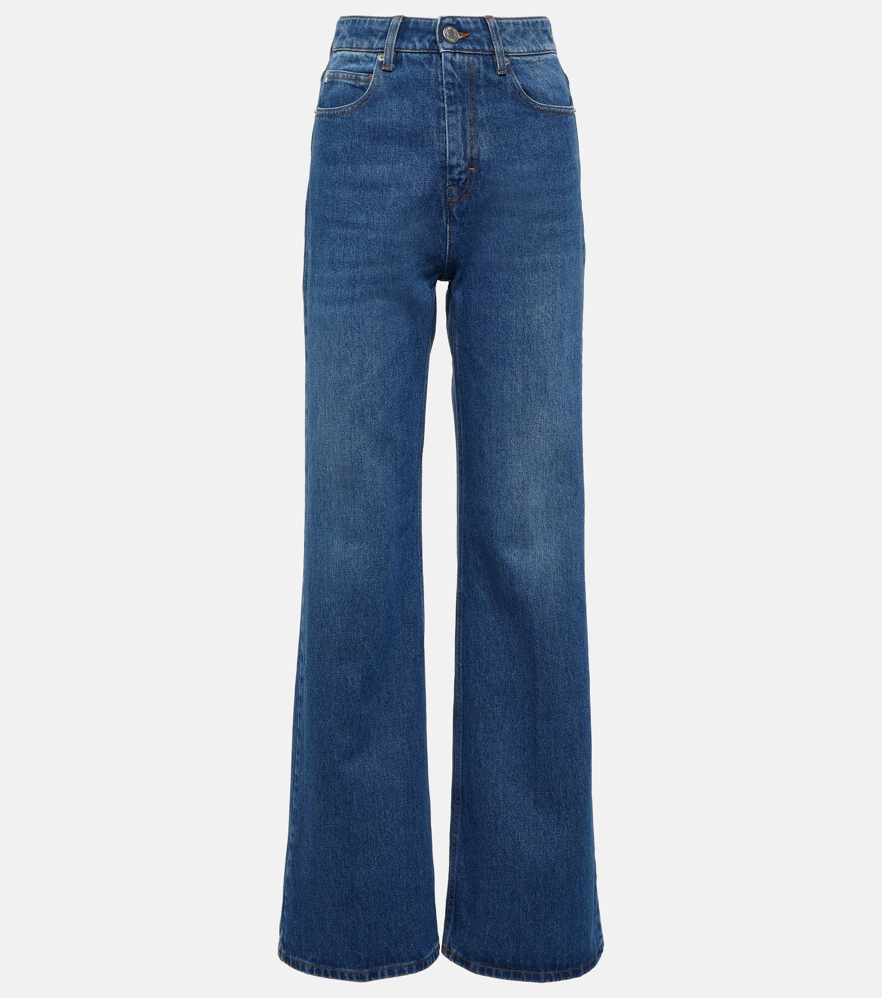 High-rise straight jeans - 1