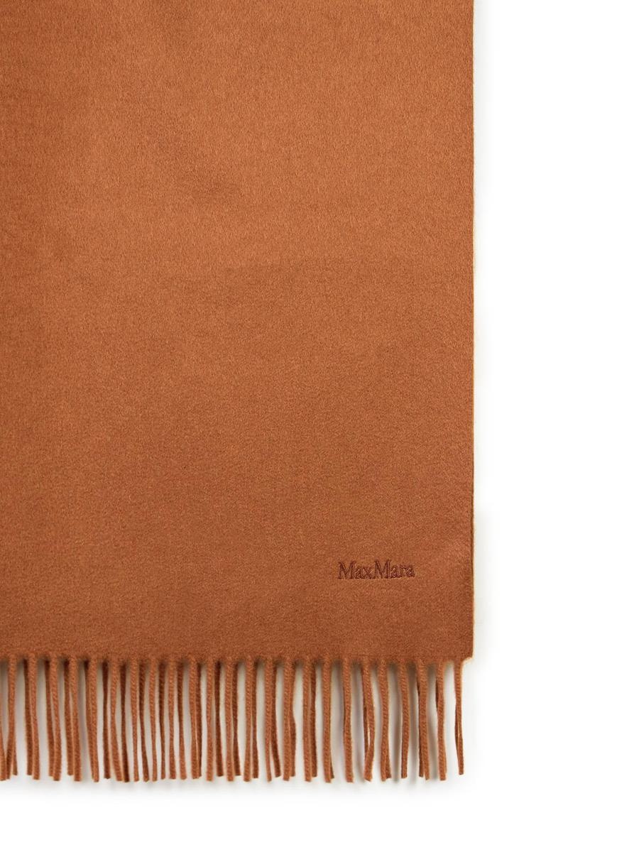 Max Mara MAX MARA 'KISSES' LIGHT BROWN CHASMERE SCARF - 3