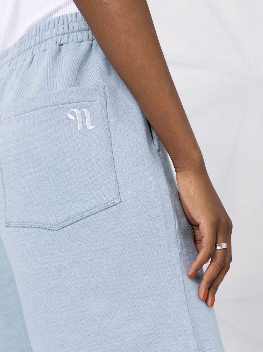embroidered-logo track shorts - 5
