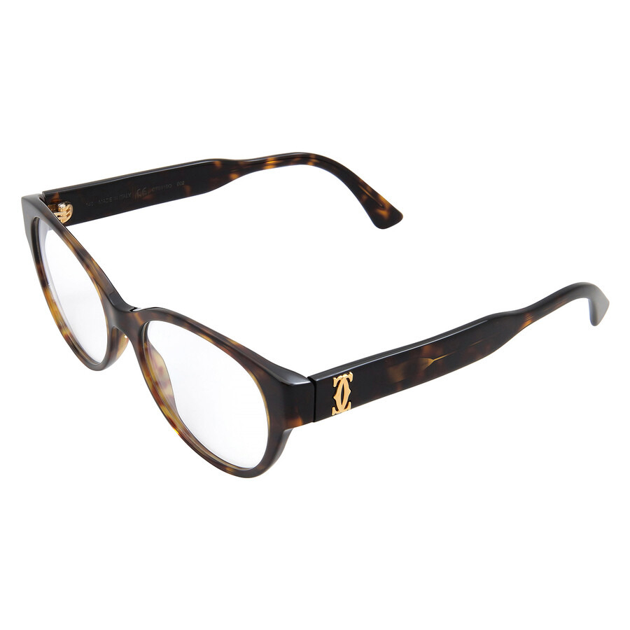 Cartier C de Cartier Demo Cat Eye Ladies Eyeglasses CT0315O 002 53 - 4