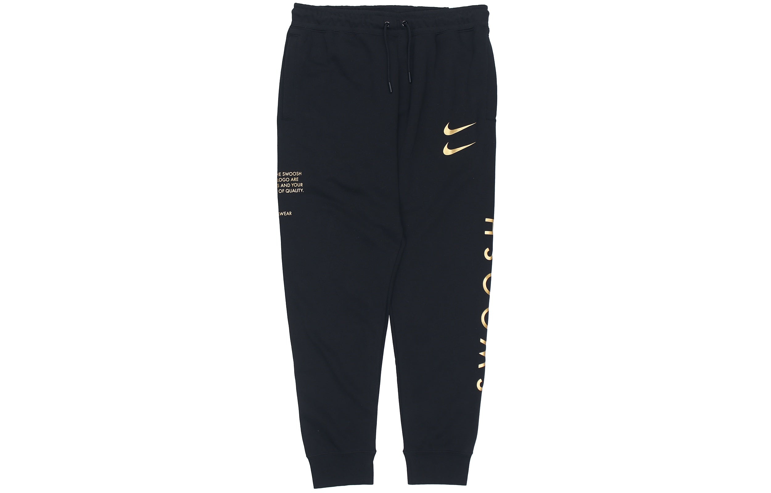 Men's Nike Fleece Knit Printing Casual Sports Pants/Trousers/Joggers Autumn Black DO2804-010 - 3