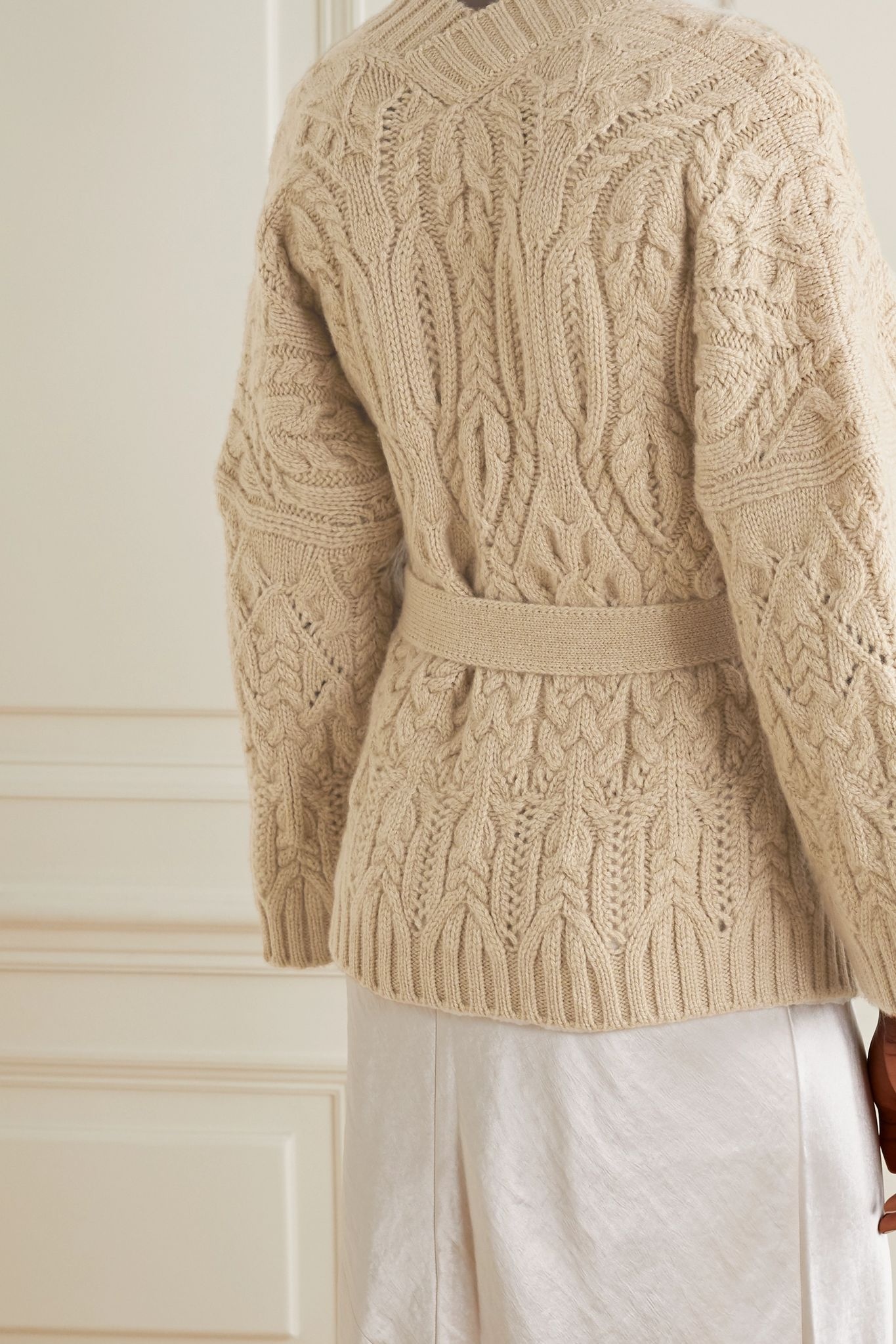 Cable-knit cashmere cardigan - 3